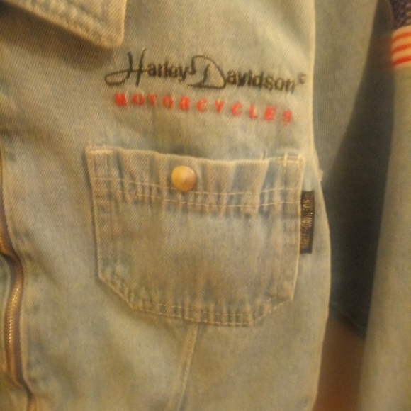 Harley Davidson jean jacket - Picture 3 of 6